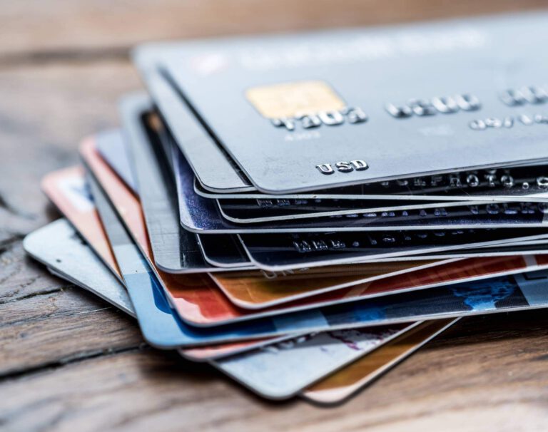 credit cards maxed out stacked on one another