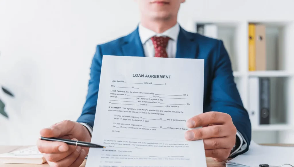 a contract show loans for debt review clients