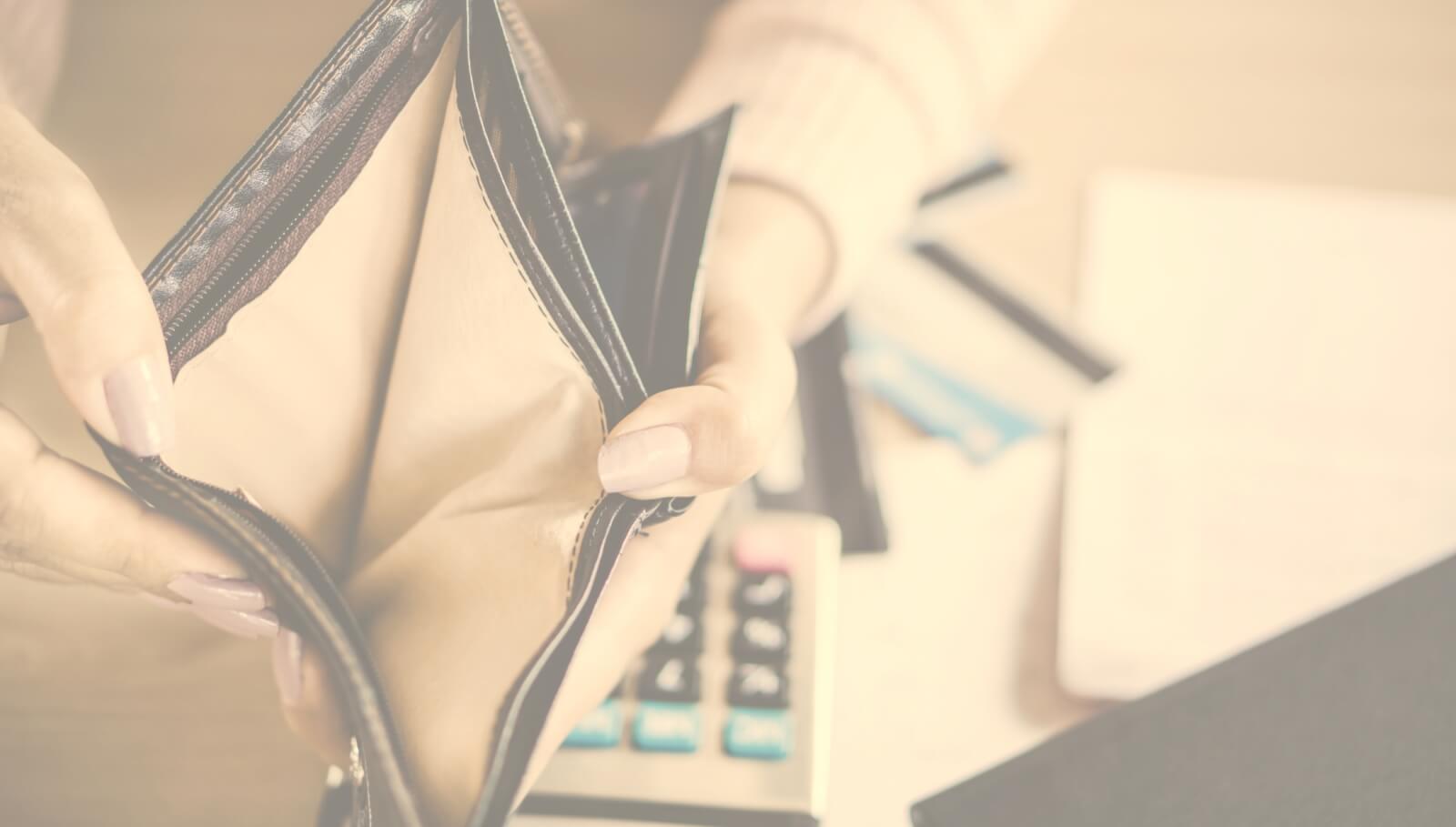 no money in wallet