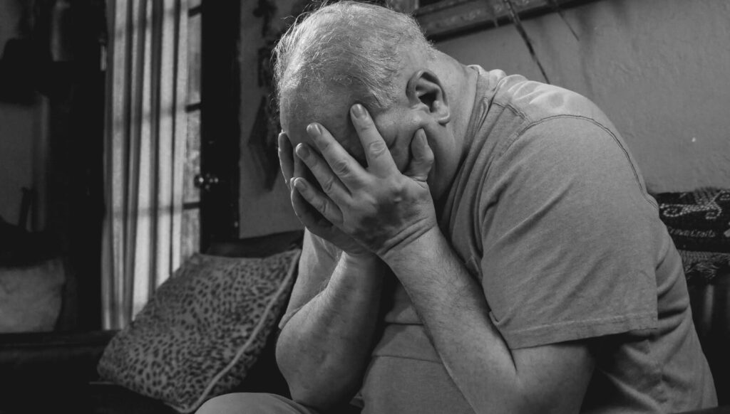 stressed man